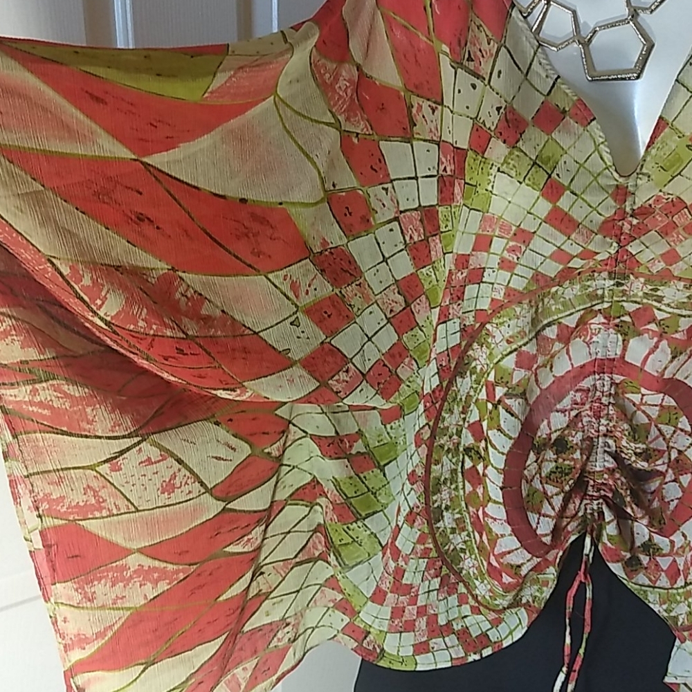 Unique Spectrum Coverall Blouse - image 2